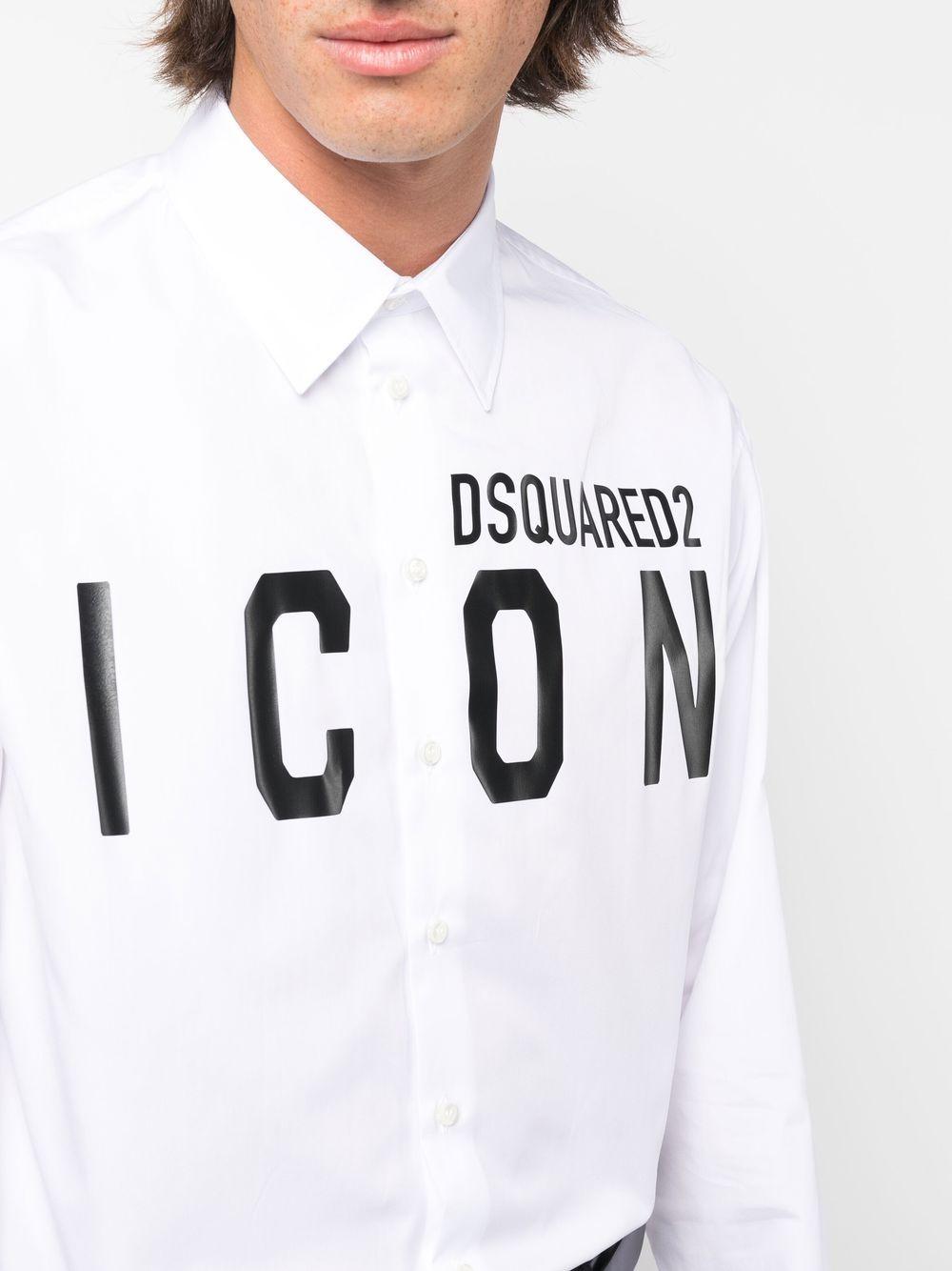 logo-print cotton shirt Product Image