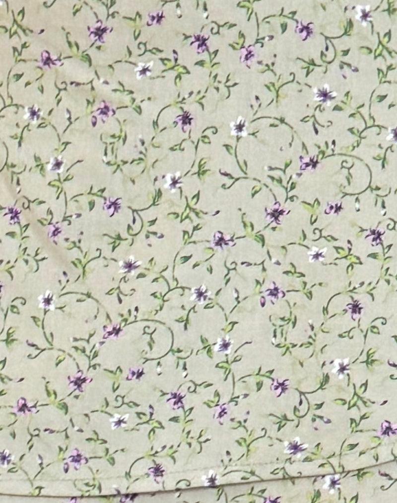 Luiso Mini Skirt in Parma Violet Female Product Image