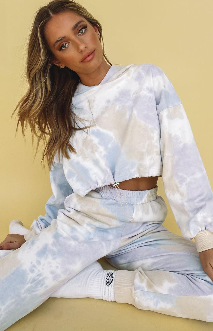 Skyfall Hoodie Purple Tie Dye Product Image