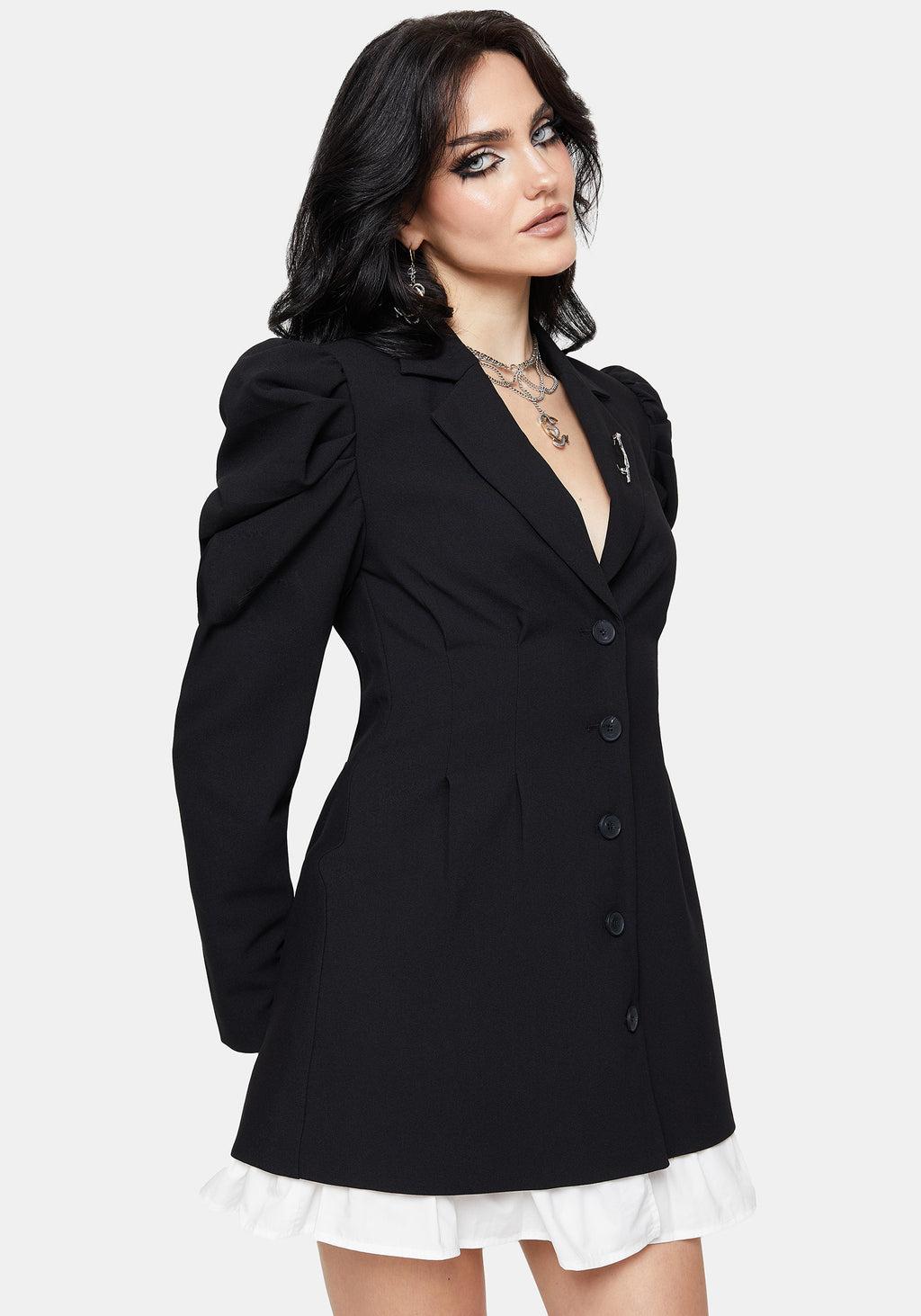 Maura Tailored Double Layered Blazer Dress Product Image