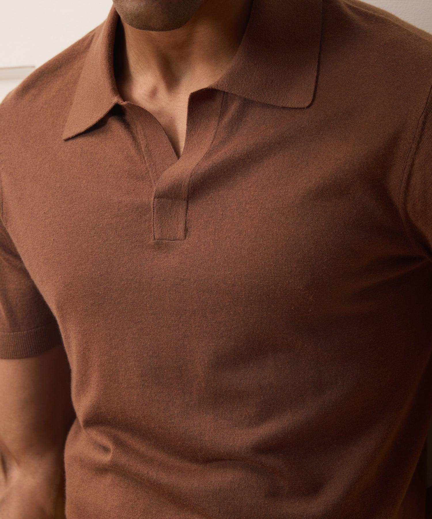 Silk-Cashmere Montauk Sweater Polo Product Image