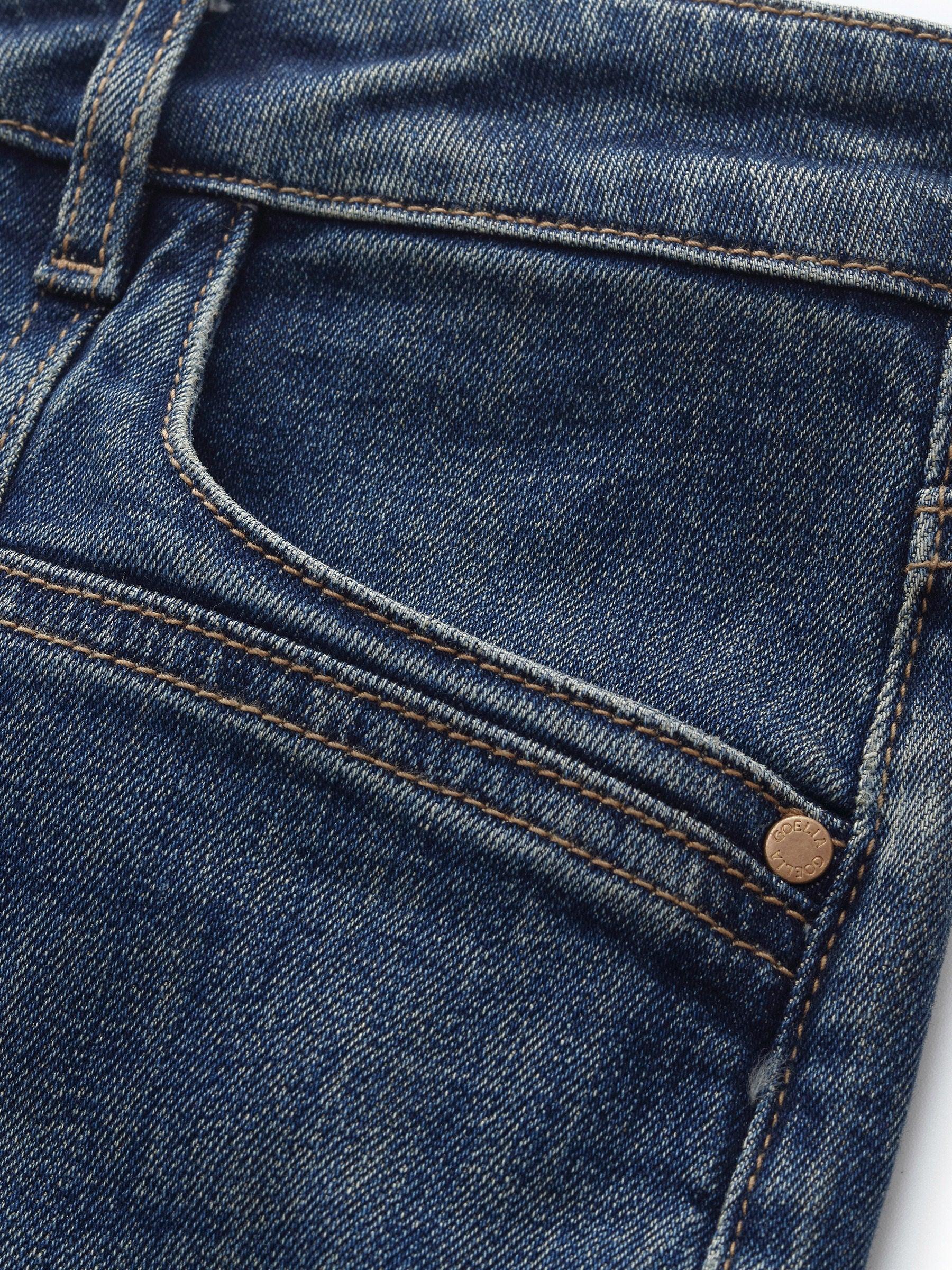 Denim Women Ankle-Length Cuffed Jeans Product Image