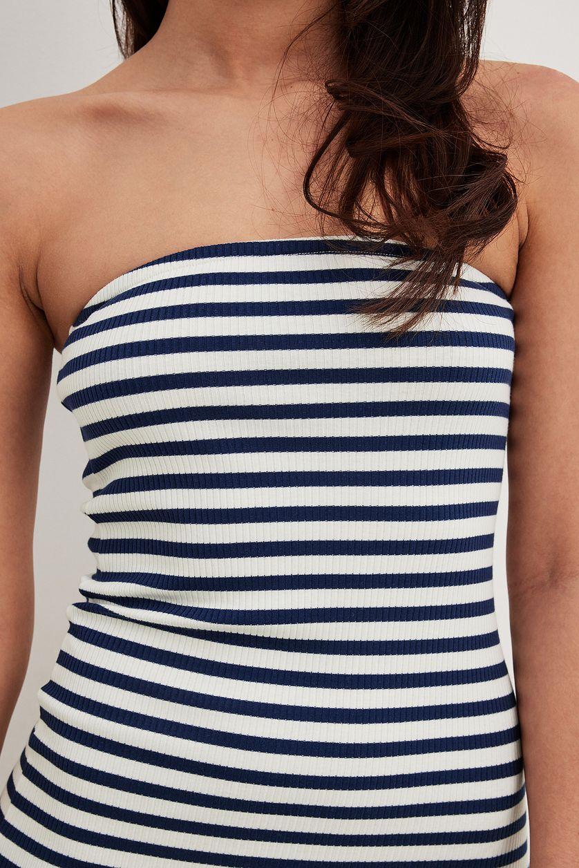 Striped Tube Midi Dress Product Image