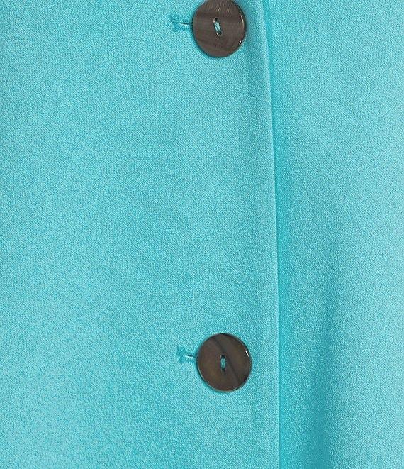 Ming Wang Deco Crepe Winged Collar Bracelet Tulip Sleeve Jacket Product Image