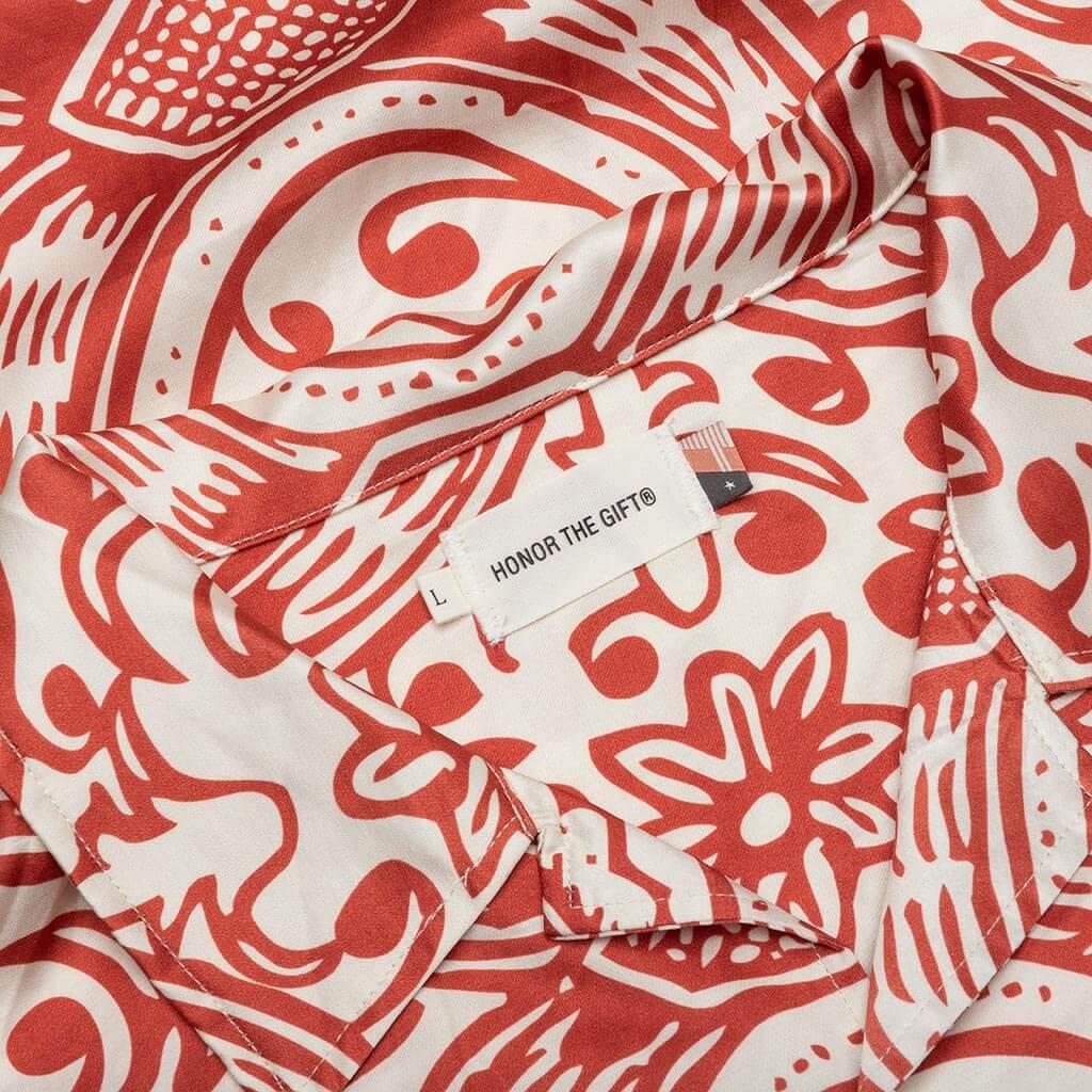 L/S Printed Woven - Brick Male Product Image