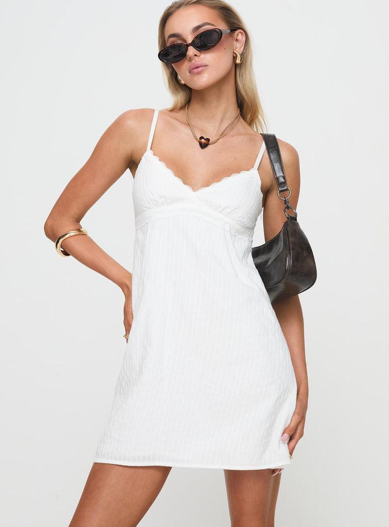 Lunya Mini Dress White Product Image