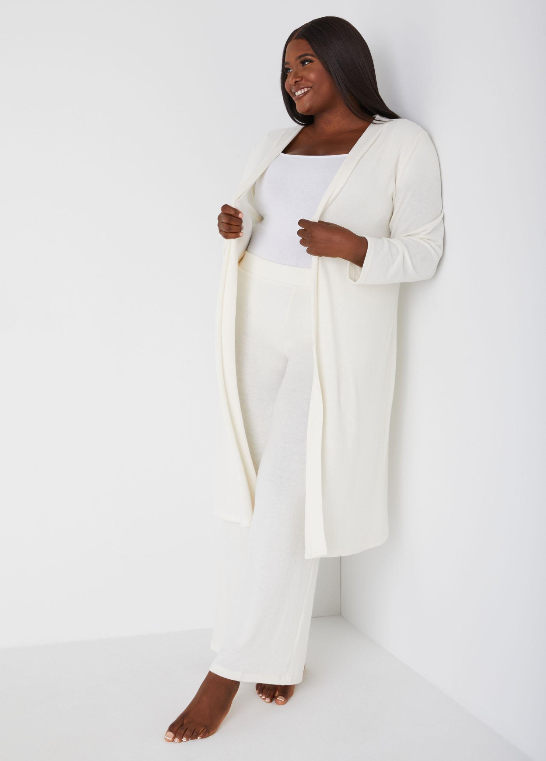 Plus Size Brushed Hacci Knit Lounge Pants Ashley Stewart Product Image