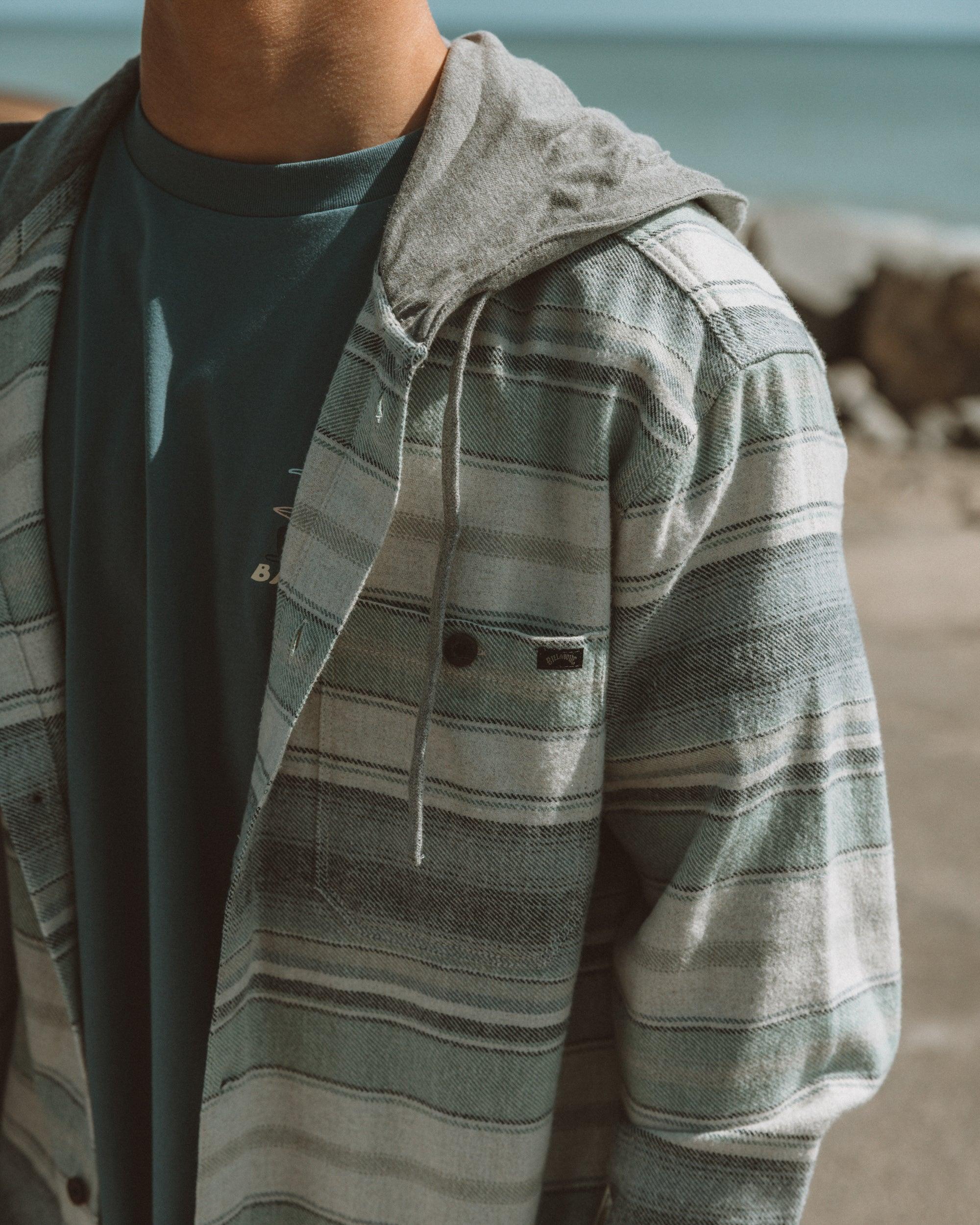 Baja Long Sleeve Flannel Shirt - Oatmeal Male Product Image