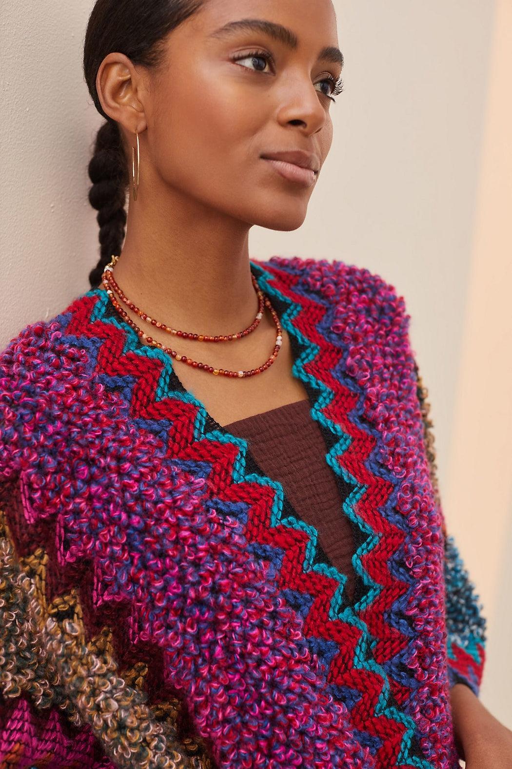 Fringed Knit Kimono Product Image