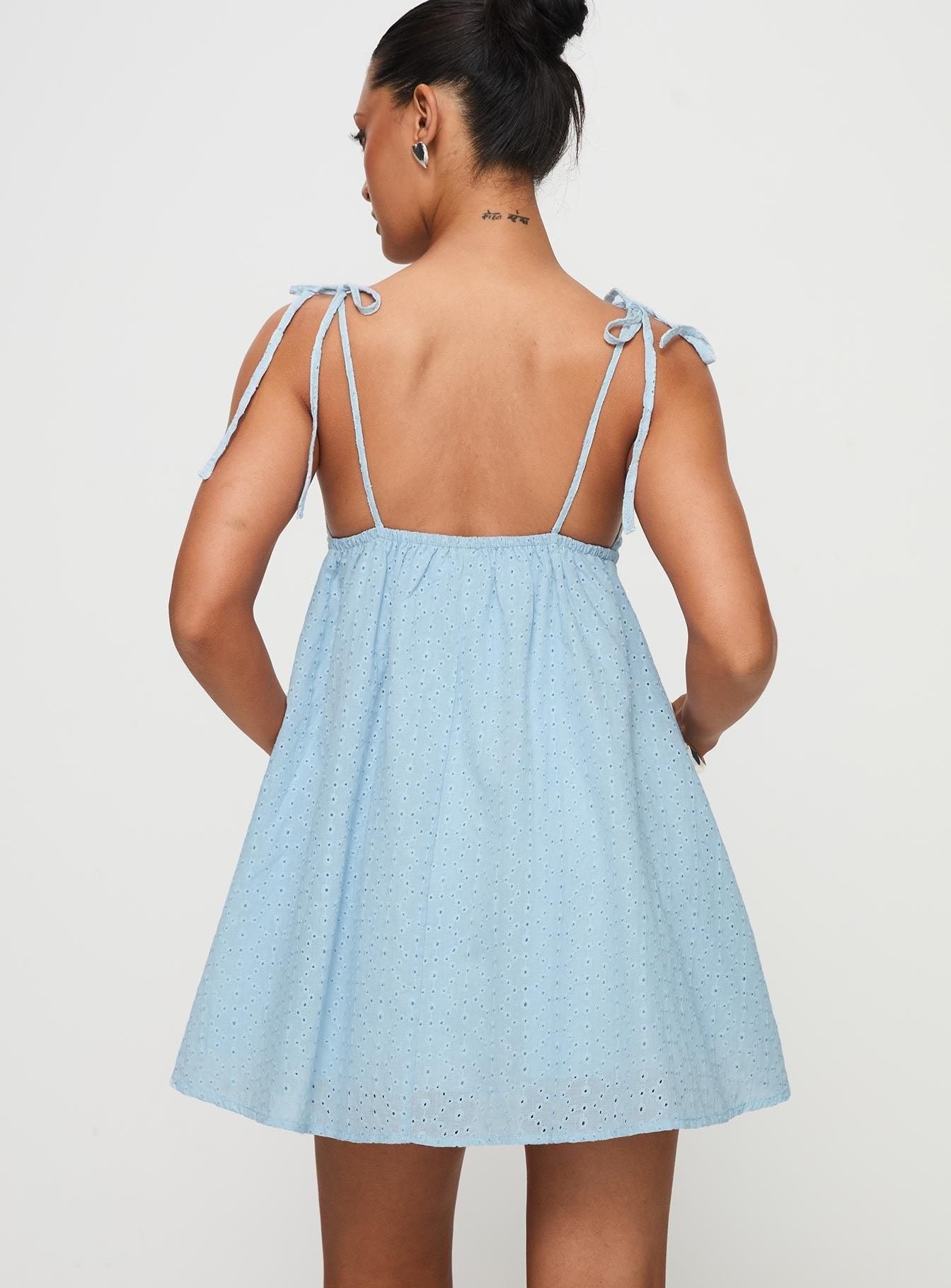 Pavlos Mini Dress Light Blue Product Image