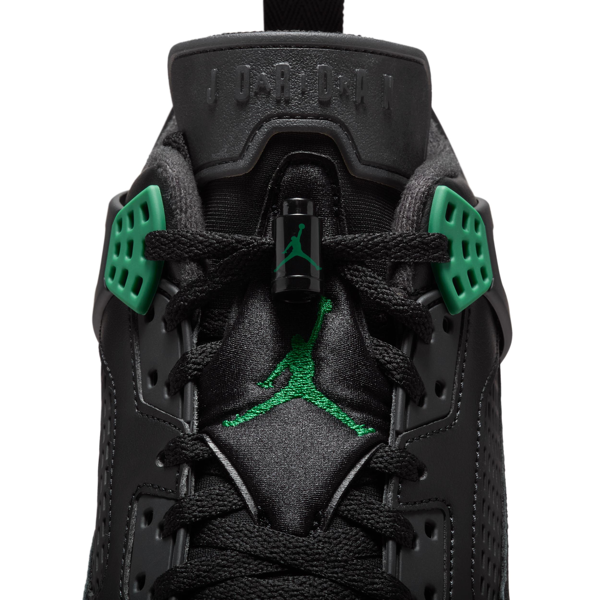 Jordan Mens Jordan Spizike Low - Mens Basketball Shoes Black/Classic Green/Varsity Red Product Image