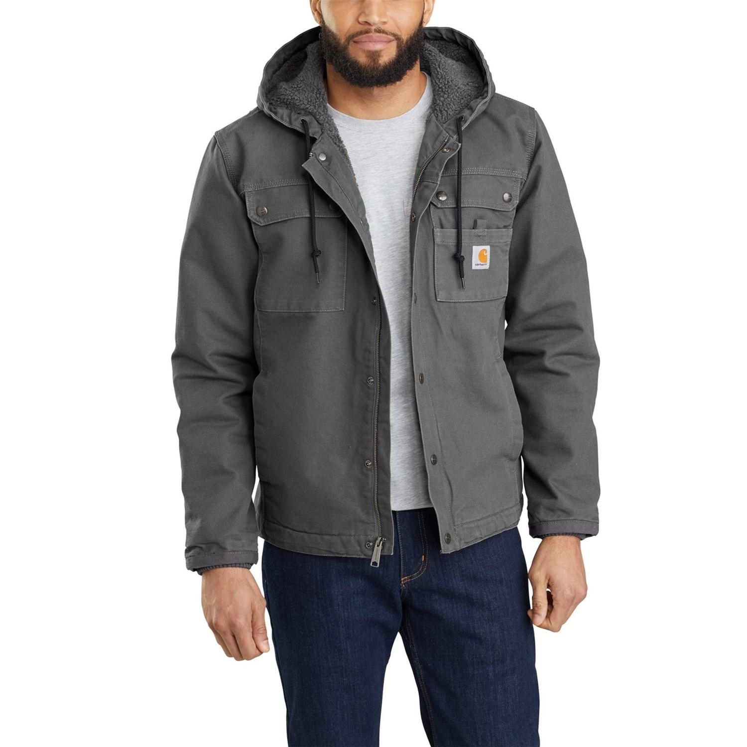 Carhartt 103826 Big and Tall Relaxed Fit Washed Duck Utility Jacket - Sherpa Lined, Factory Seconds Product Image