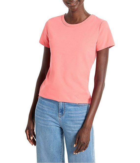 NIC + ZOE Perfect Knit Crew Neck Short Sleeve Tee Product Image