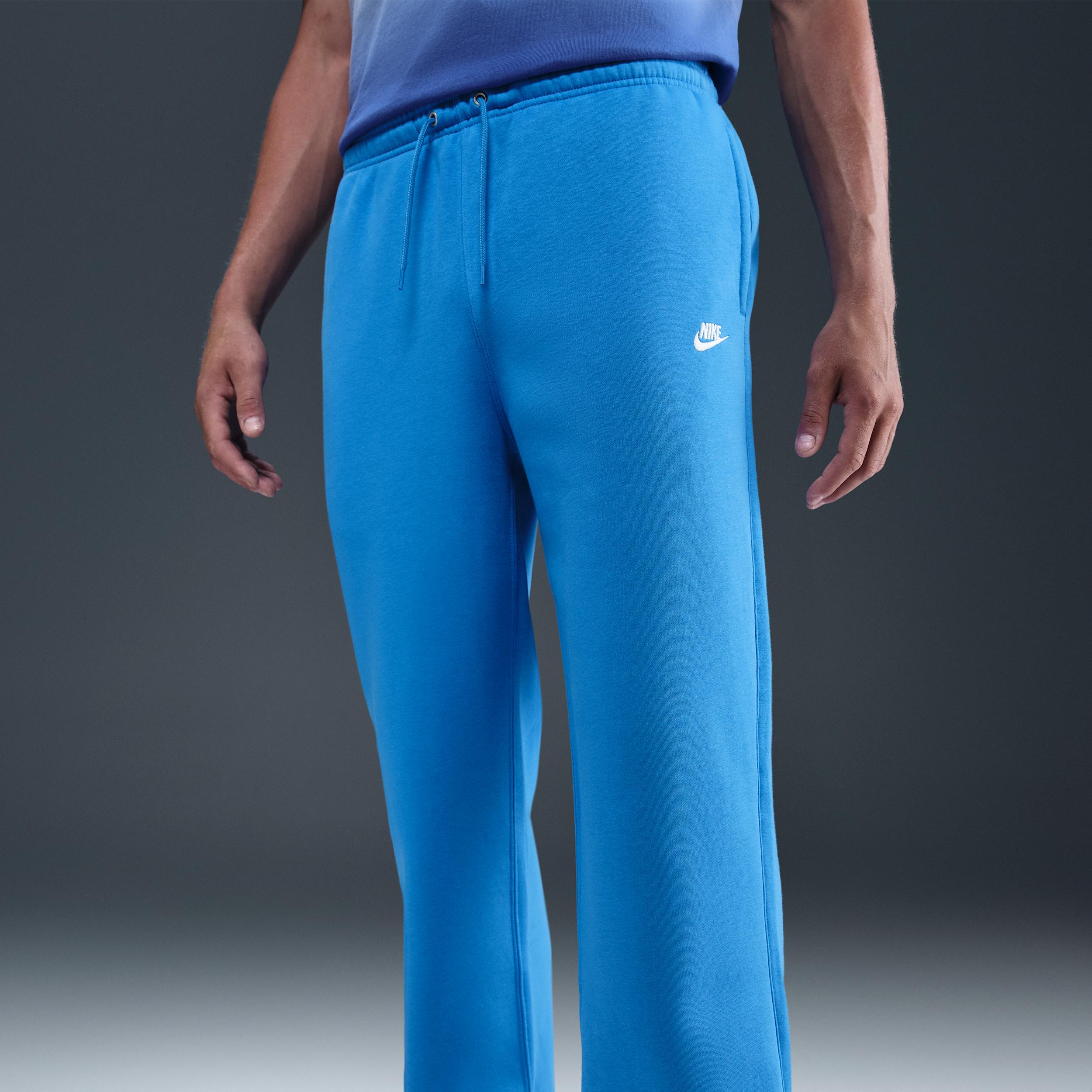 Nike Mens Club Open-Hem Fleece Pants | FN3730-435 Product Image