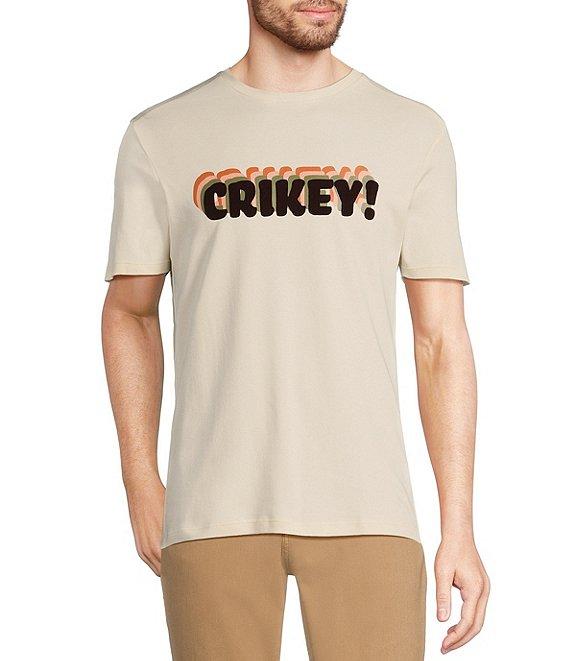 Murano Crocodile World Collection Slim Fit #double;Crikey#double; Flocked Short Sleeve T-Shirt Product Image