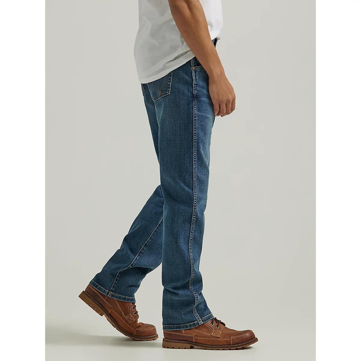 Men's Wrangler® Slim Straight Jean in Mid Wash Product Image
