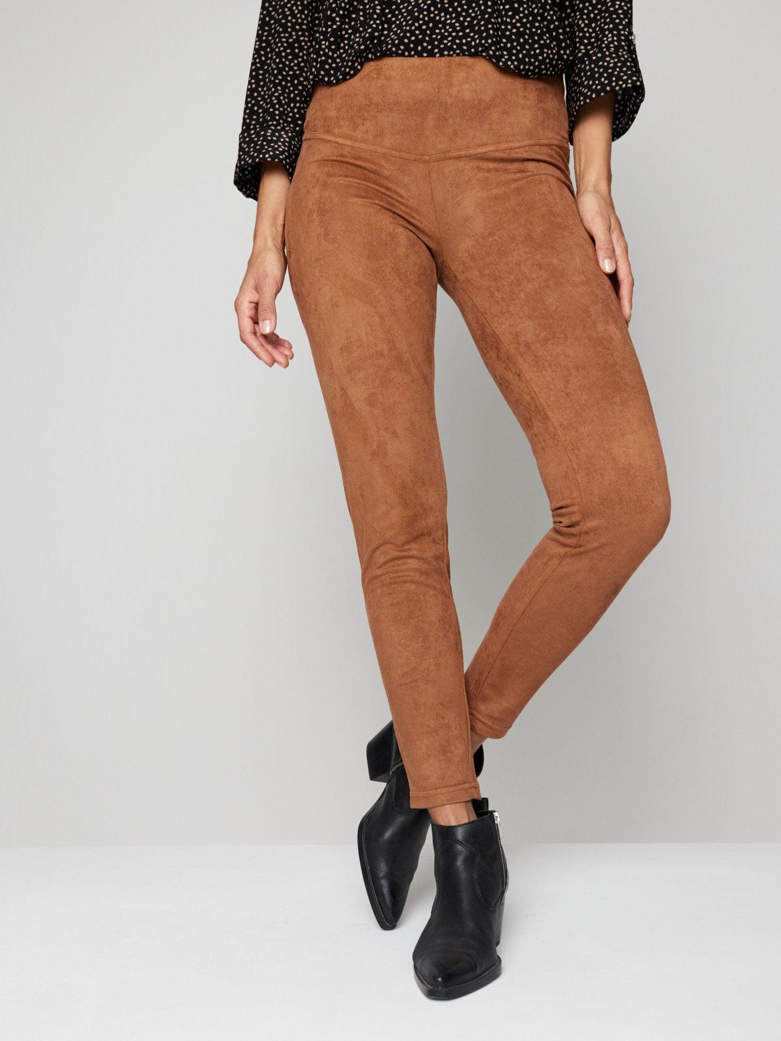 Roz & Ali Tummy Control Faux Suede Female Product Image