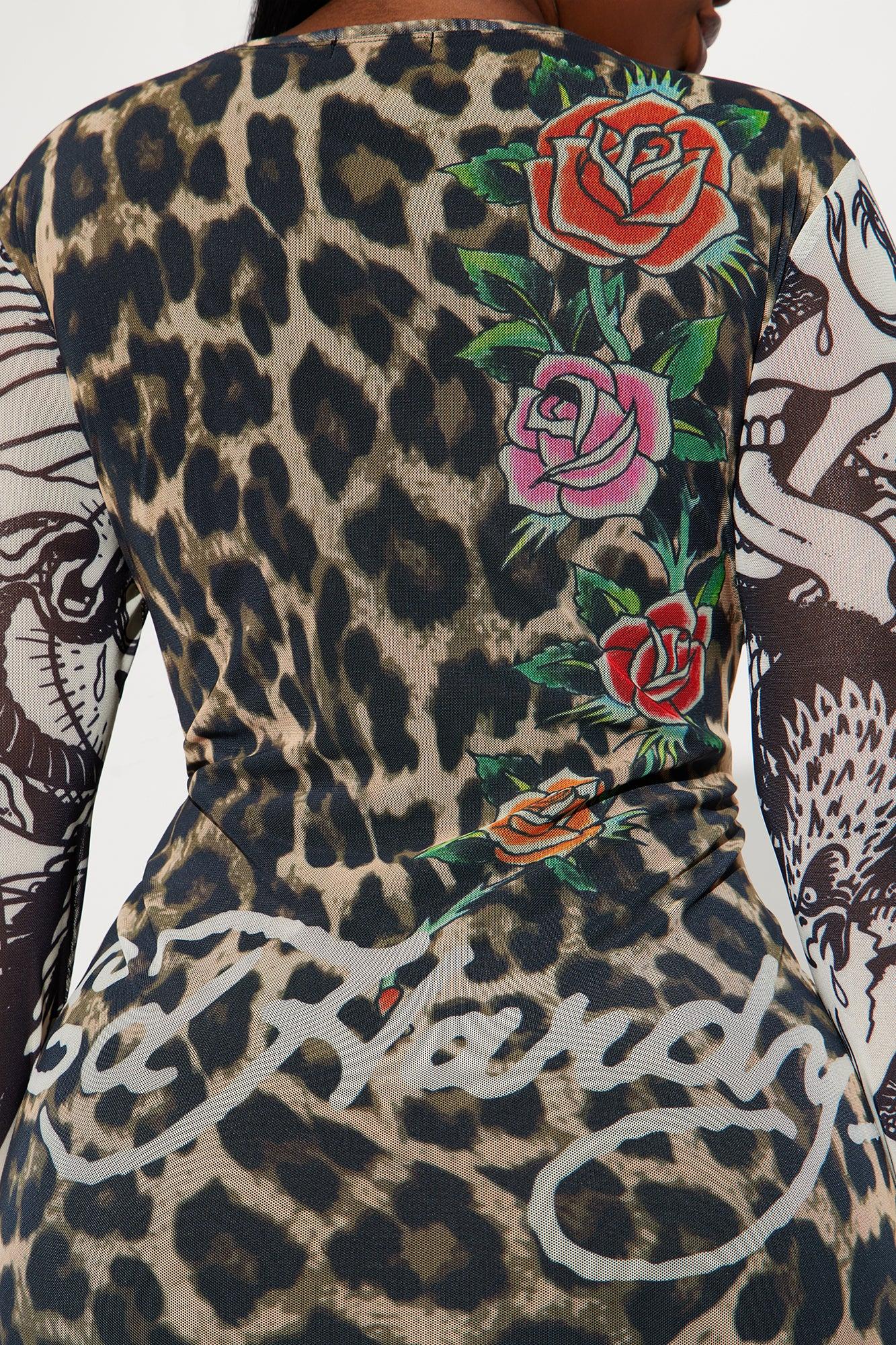 Ed Hardy Leopard Mini Dress - Leopard Product Image