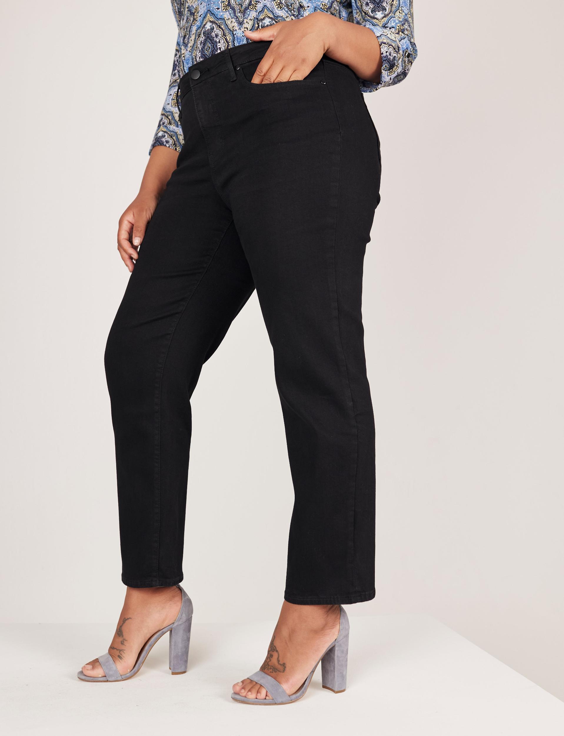 Westport Signature Black Straight Leg Jeans - Plus Female Product Image