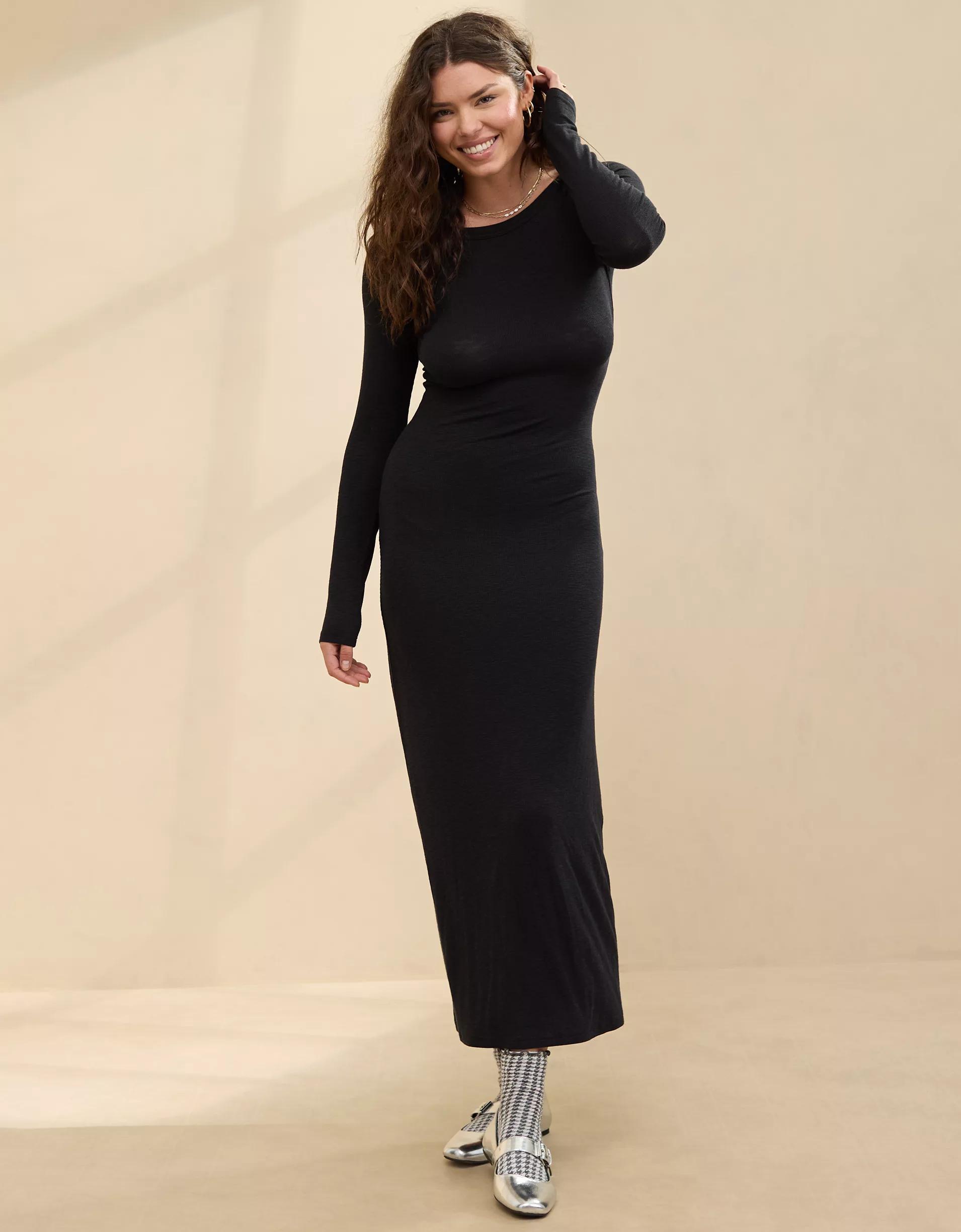 Aerie Bodycon Low Back Maxi Dress Product Image