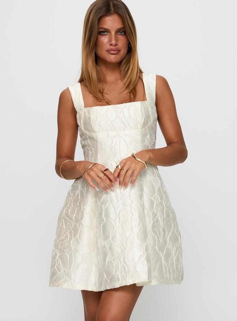 Eloquent Mini Dress Ivory Product Image