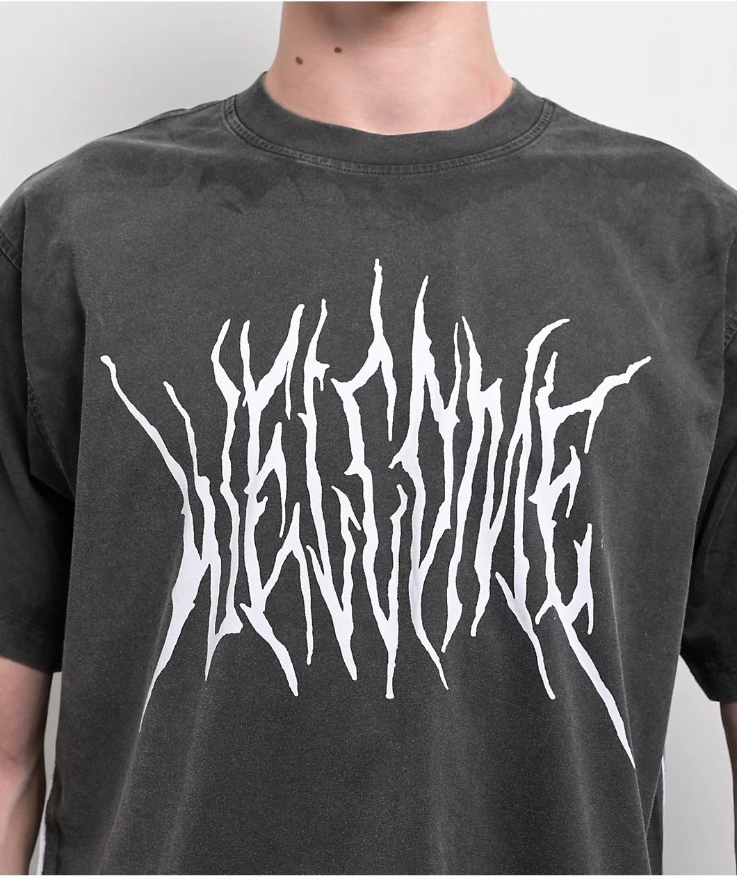 Welcome Screen Overprint Black T-Shirt Product Image