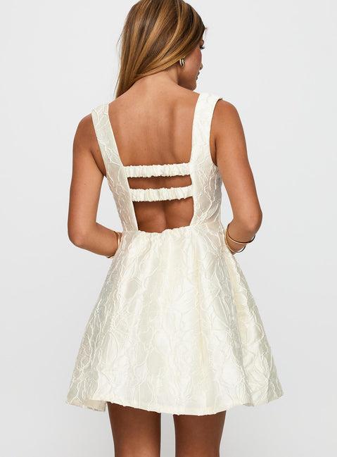 Eloquent Mini Dress Ivory Product Image