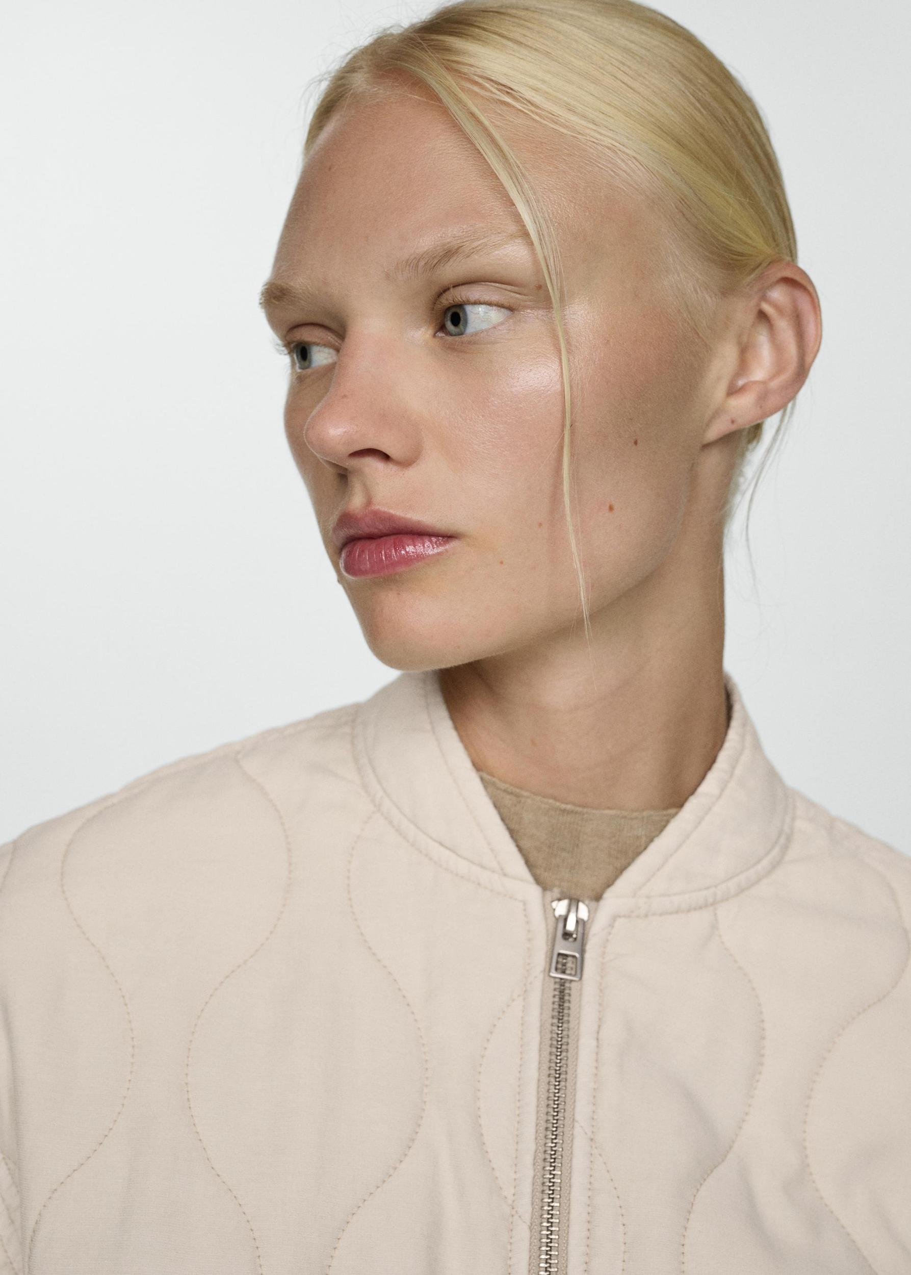 Quilted bomber jacket - Women | MANGO USA Product Image