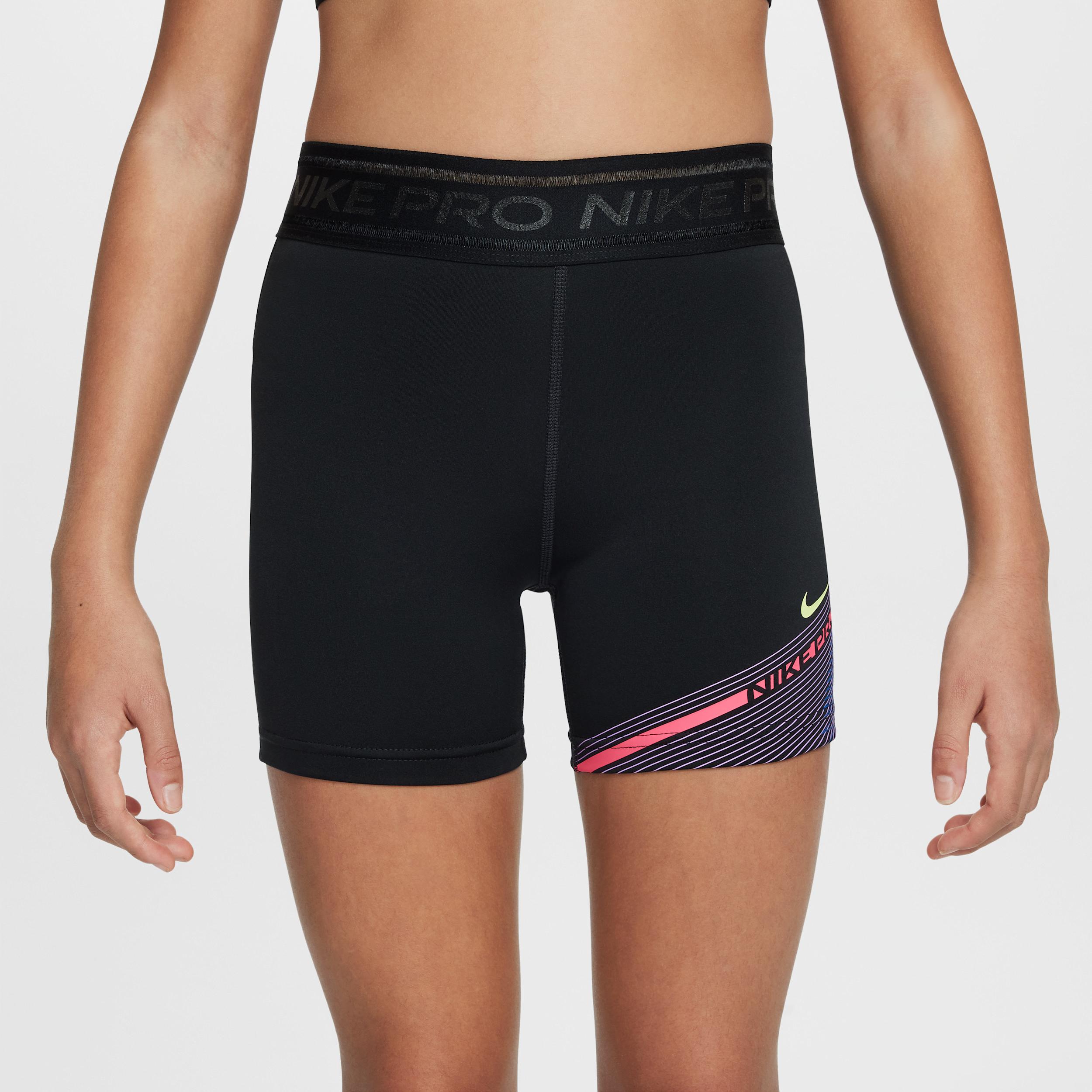 Womens Nike Pro Girls Dri-FIT 3 Shorts | HJ2854-010 Product Image