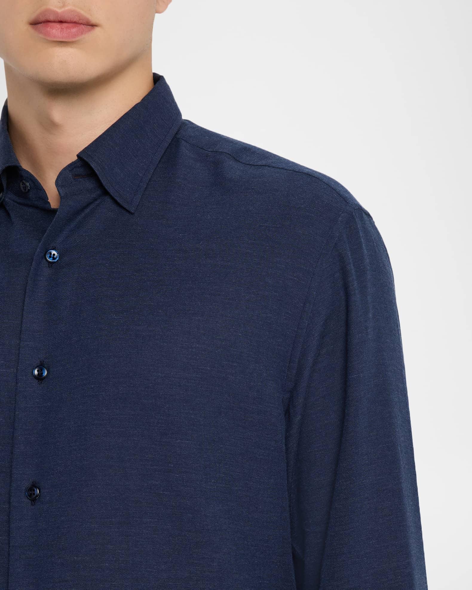 Men's Cotton and Cashmere Sport Shirt Product Image
