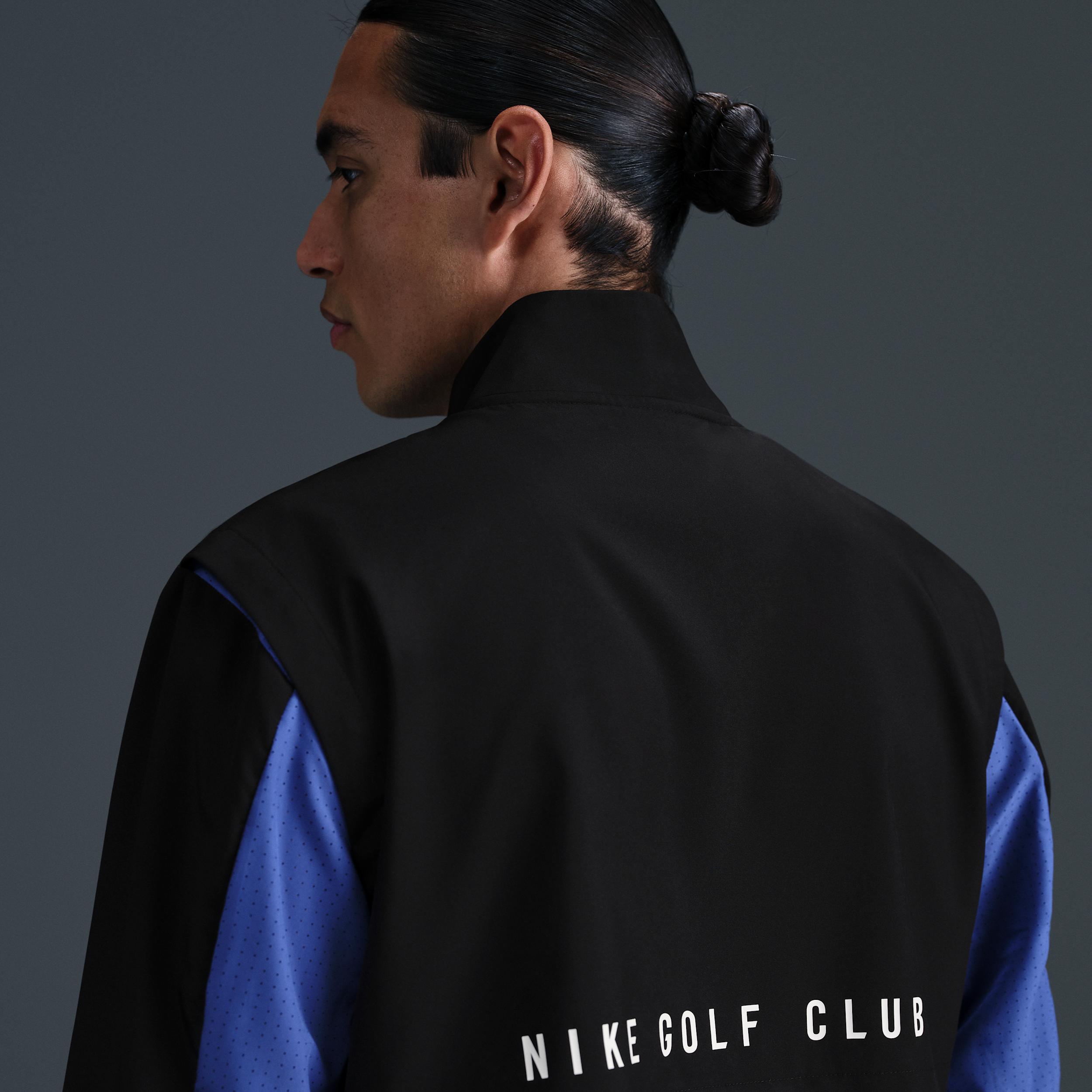 Nike Mens Golf Club Dri-FIT 1/2-Zip Golf Jacket | FQ1155-490 Product Image