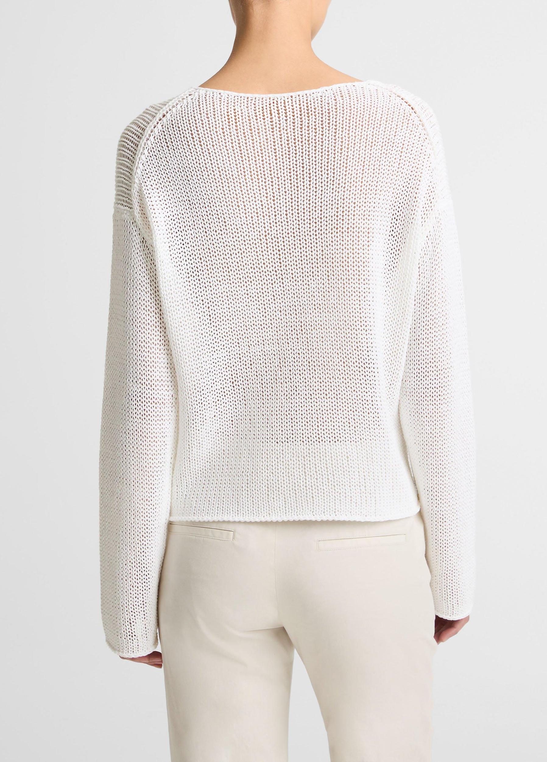 Italian Coated Cotton-Blend Sweater Product Image