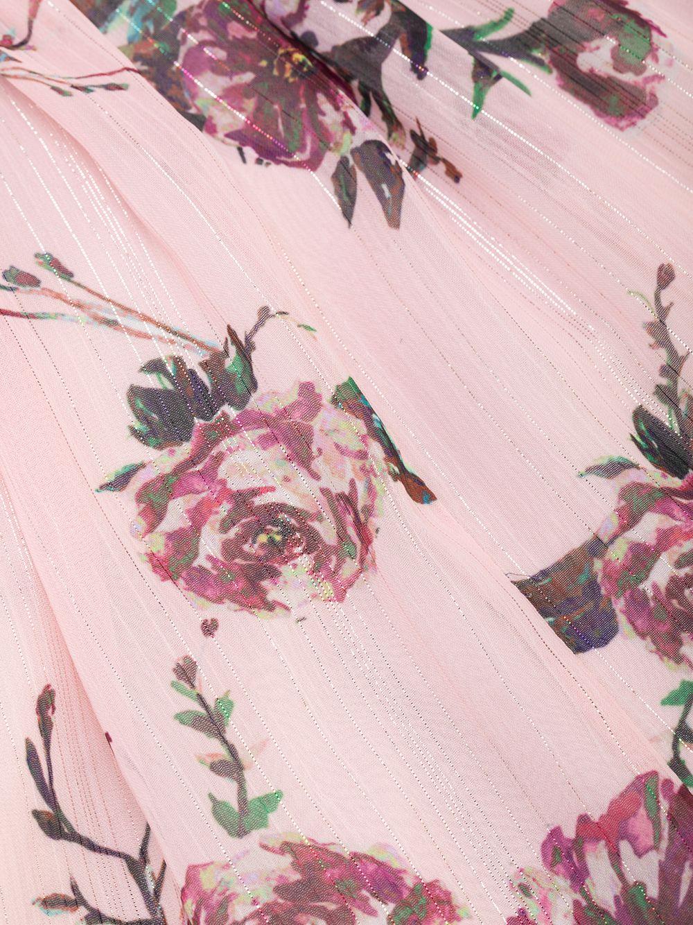 halterneck floral bridesmaid dress Product Image