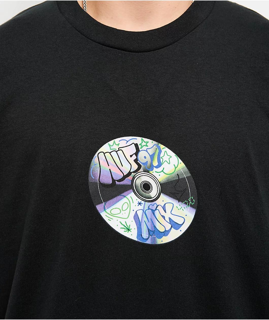 HUF Playlist Black T-Shirt Product Image