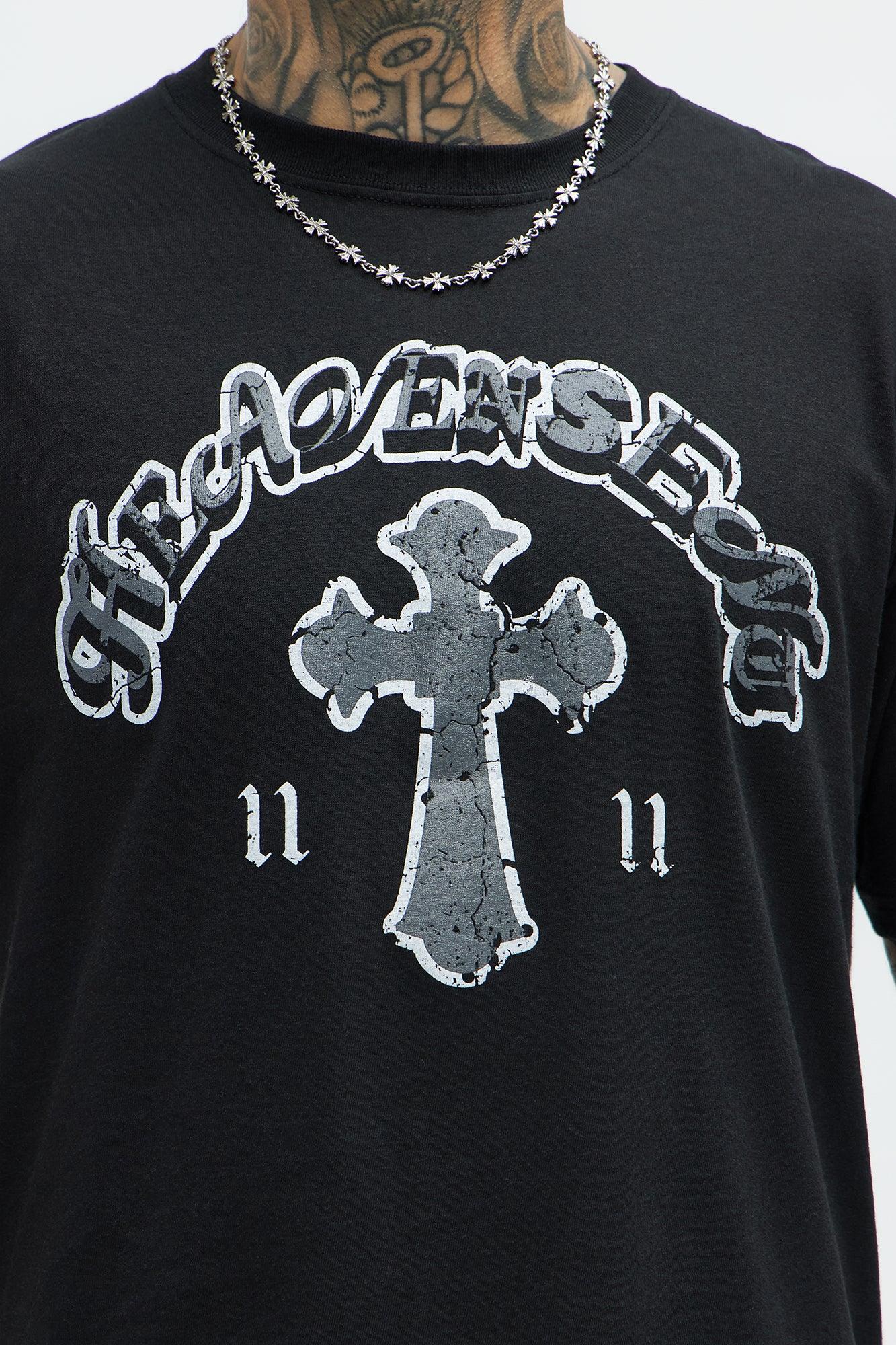 Heaven Sent 11:11 Short Sleeve Tee - Black Product Image