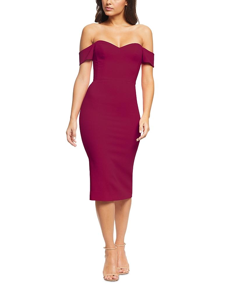 Dress the Population Bailey Off-the-Shoulder Sheath Dress Product Image