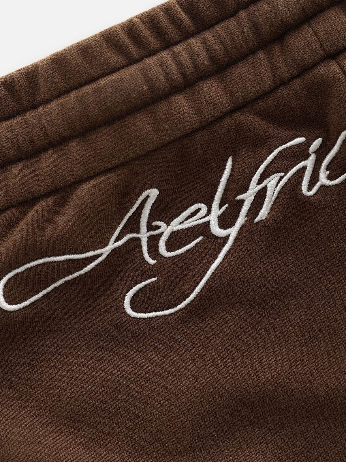 Aelfric Eden Number Print Lace Patchwork Mini Shorts Female Product Image