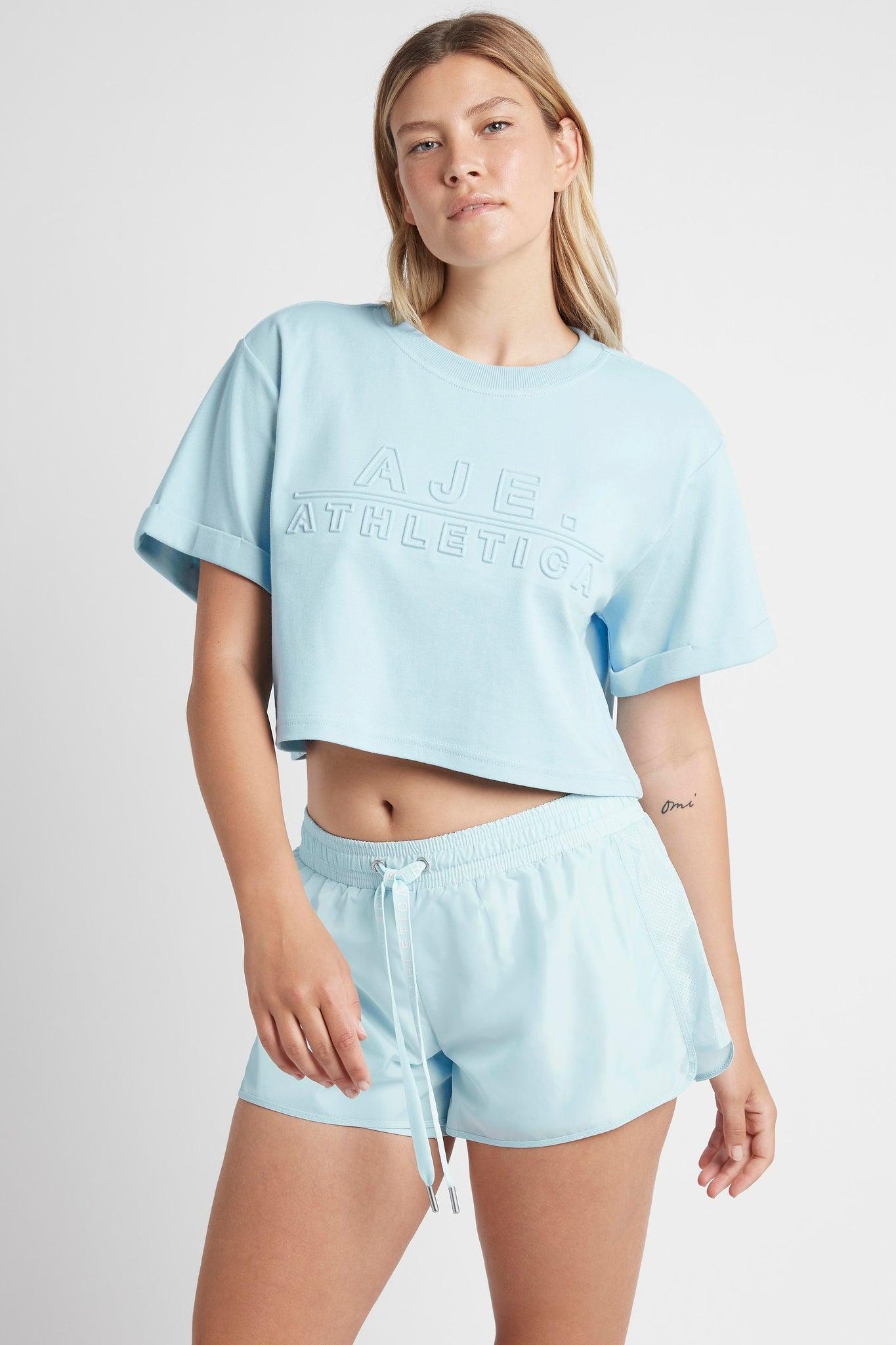 Cropped Embossed Classic Logo T-Shirt 105 Product Image