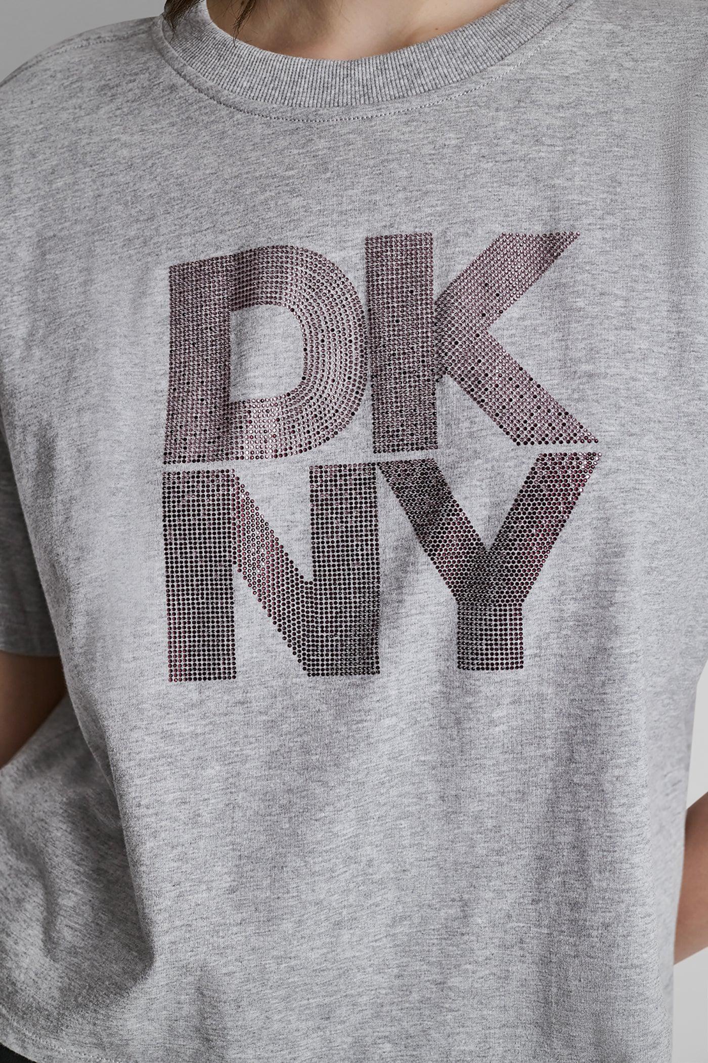 STACKED OMBRE RHINESTONE LOGO TEE Product Image