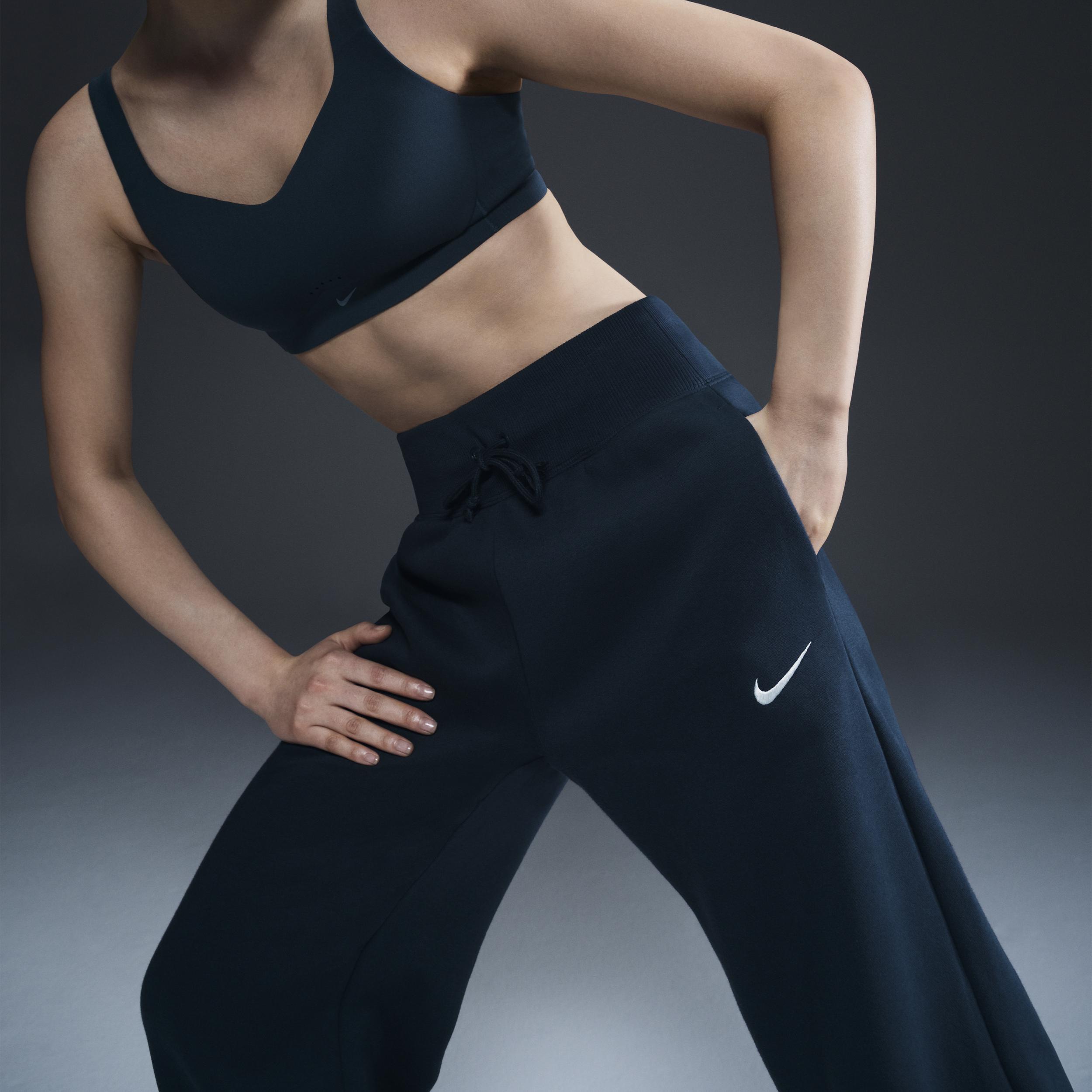 Womens Nike Sportswear Phoenix Fleece High-Waisted Wide-Leg Sweatpants Product Image