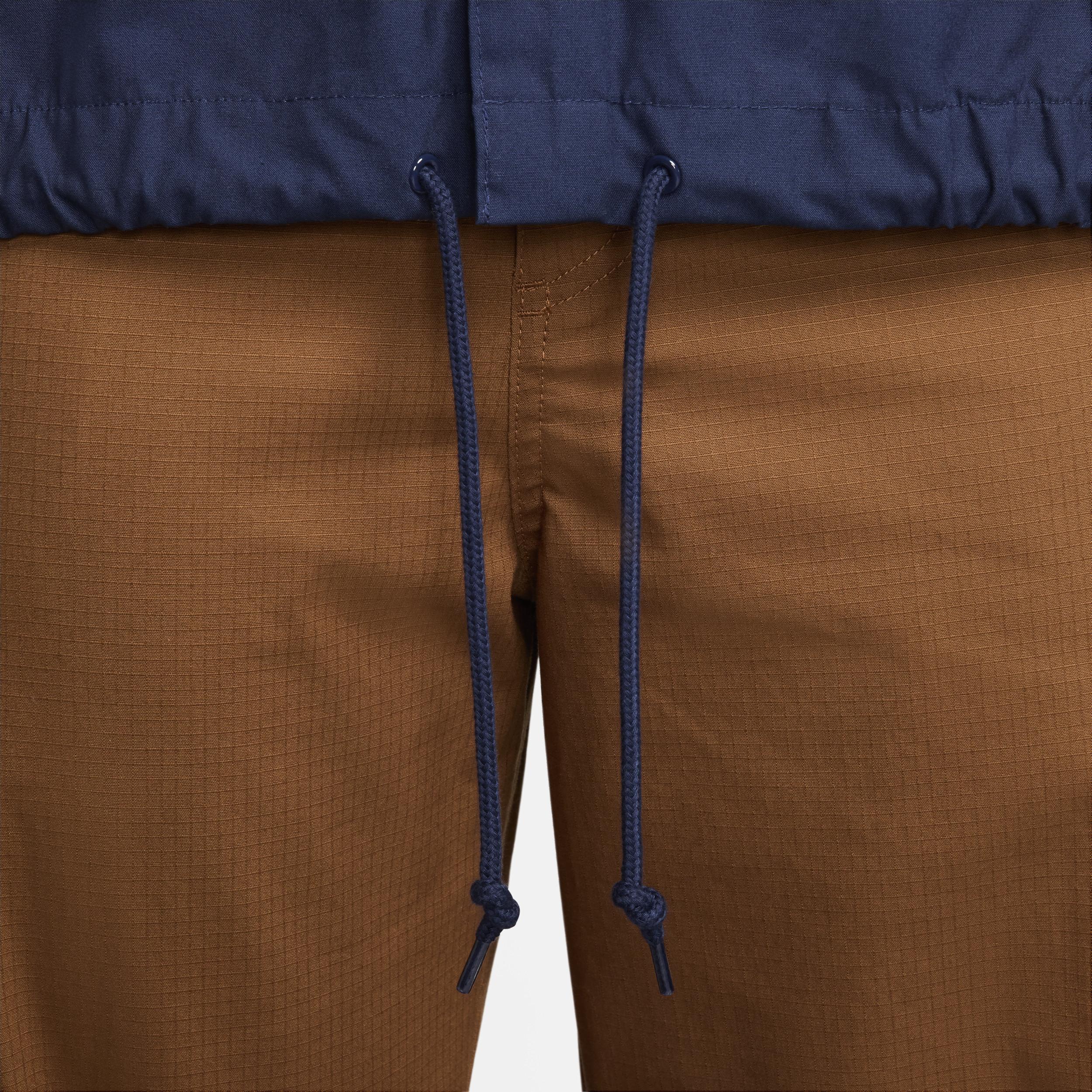 Nike Mens Club Short-Sleeve Oxford Button-Up Shirt | FN3902-410 Product Image