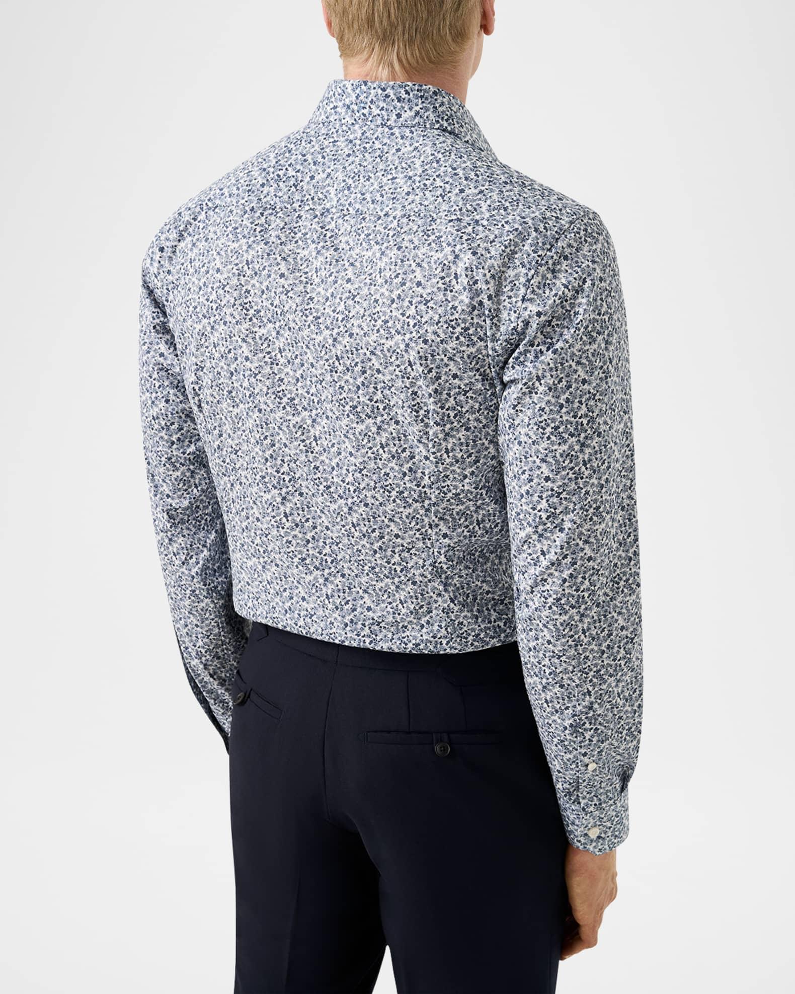 Men's Signature Floral Contemporary-Fit Dress Shirt Product Image