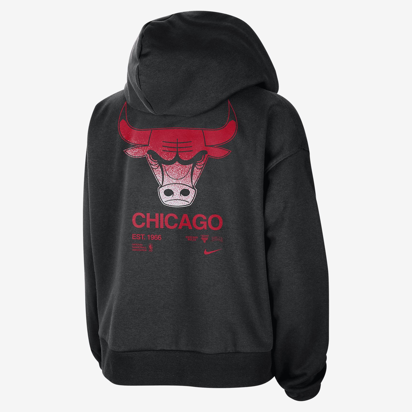 Chicago Bulls Standard Issue Women's Nike Dri-FIT NBA Pullover Hoodie Product Image