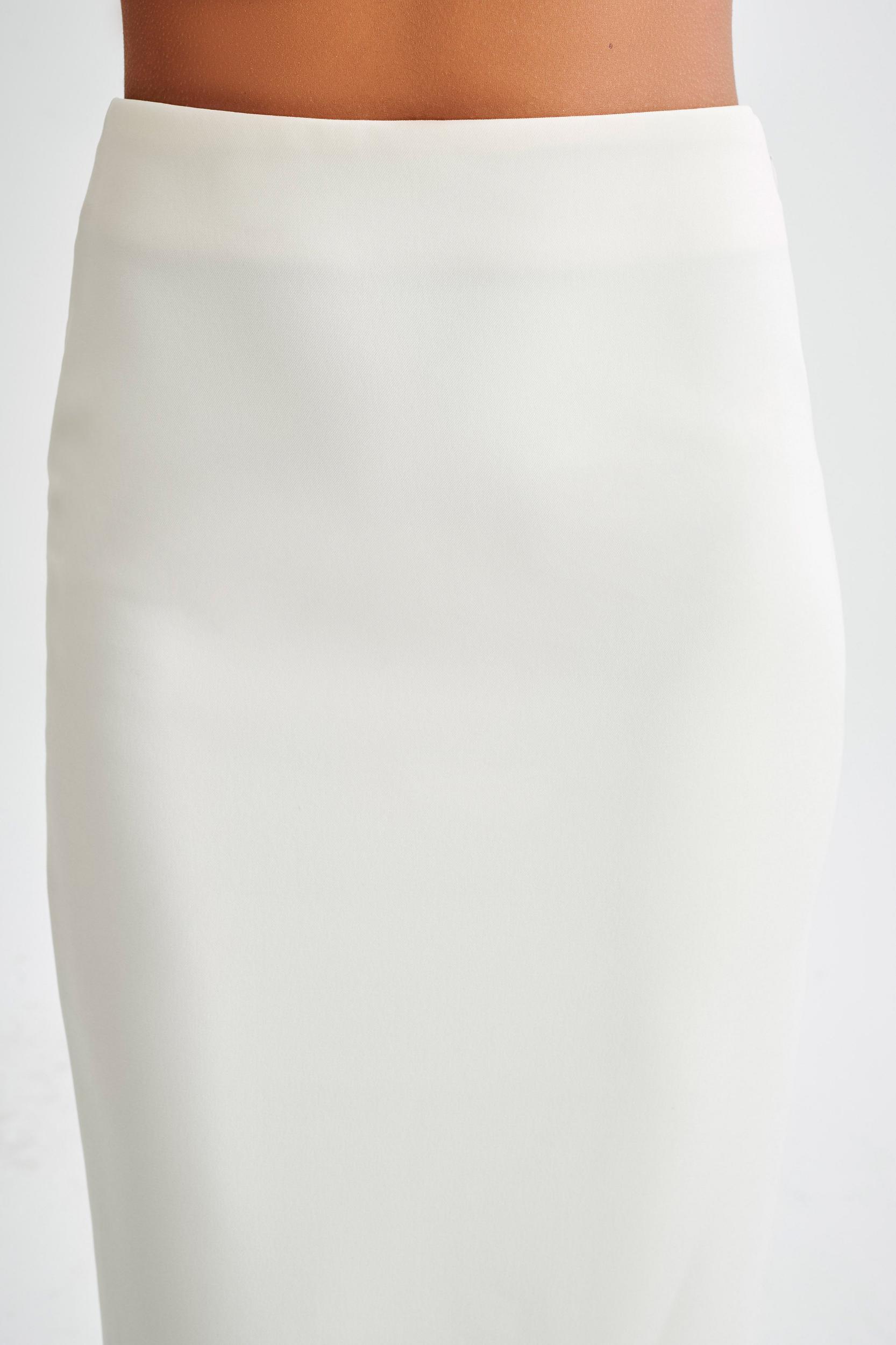 Micah Suiting Maxi Skirt - White Product Image
