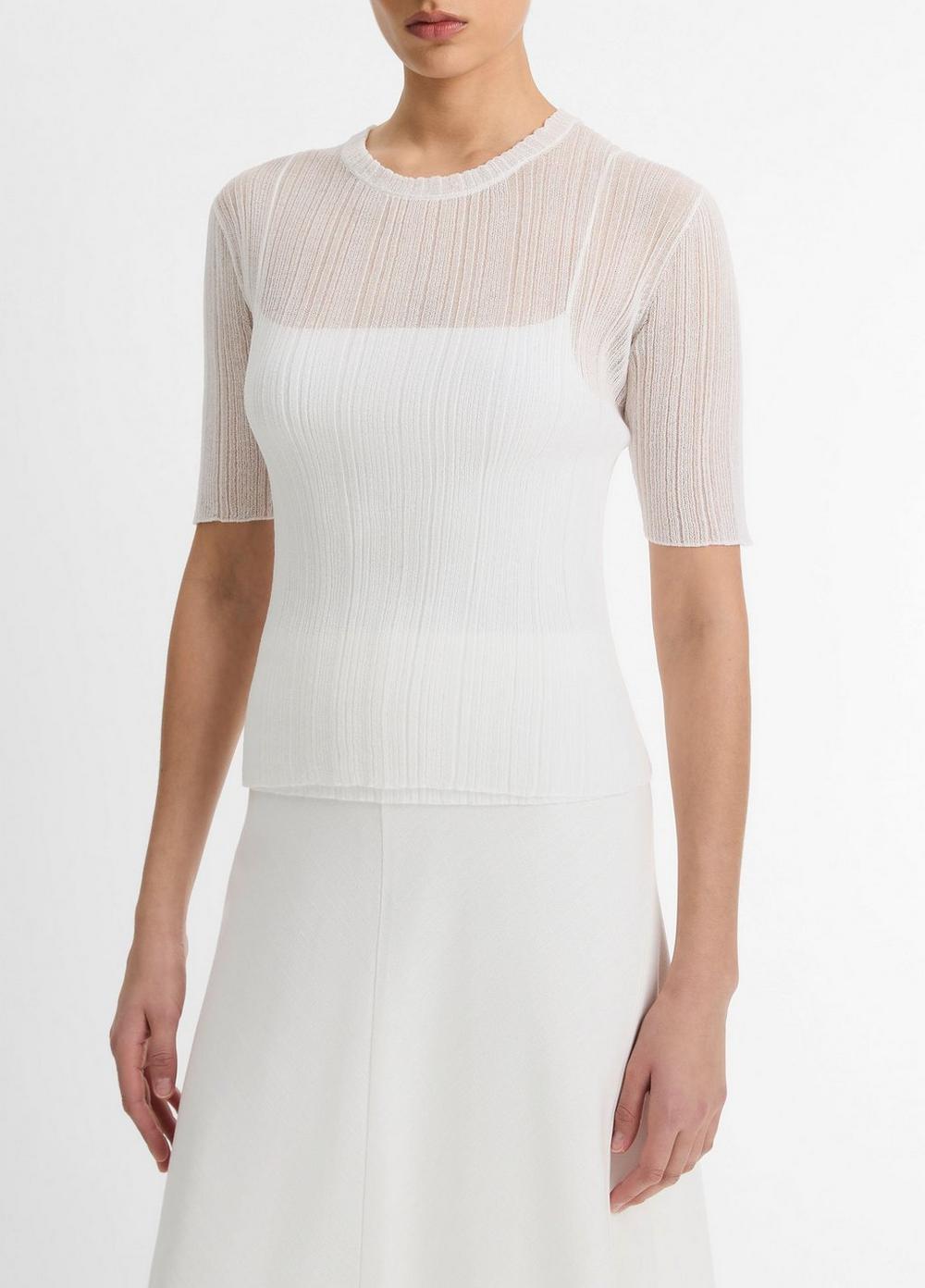 Italian Cotton-Blend Double-Layer Top Product Image