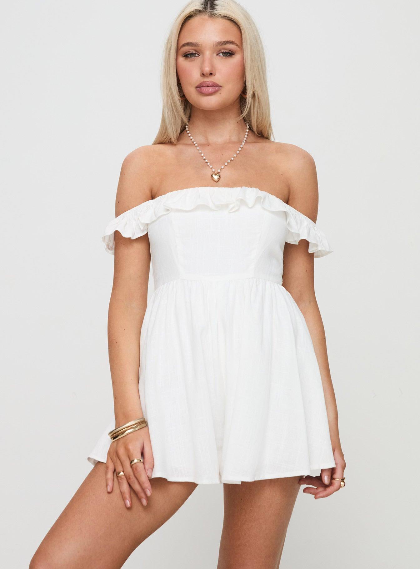 As I Am Romper White Product Image