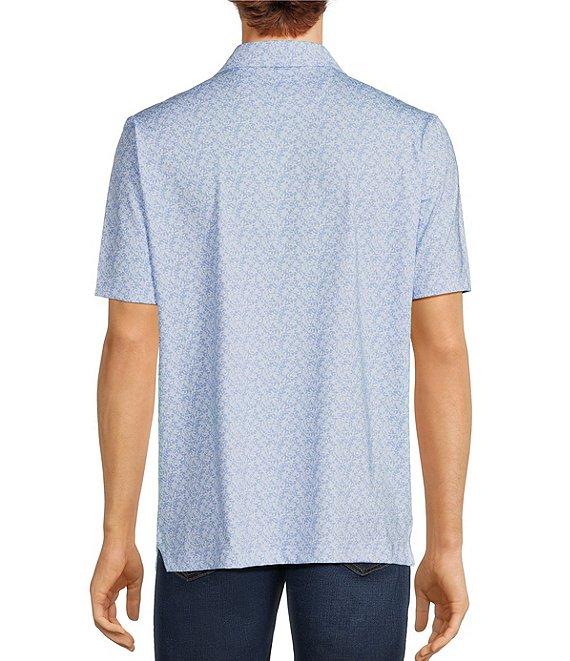 Hart Schaffner Marx Luxury Performance Short Sleeve Floral Polo Shirt Product Image