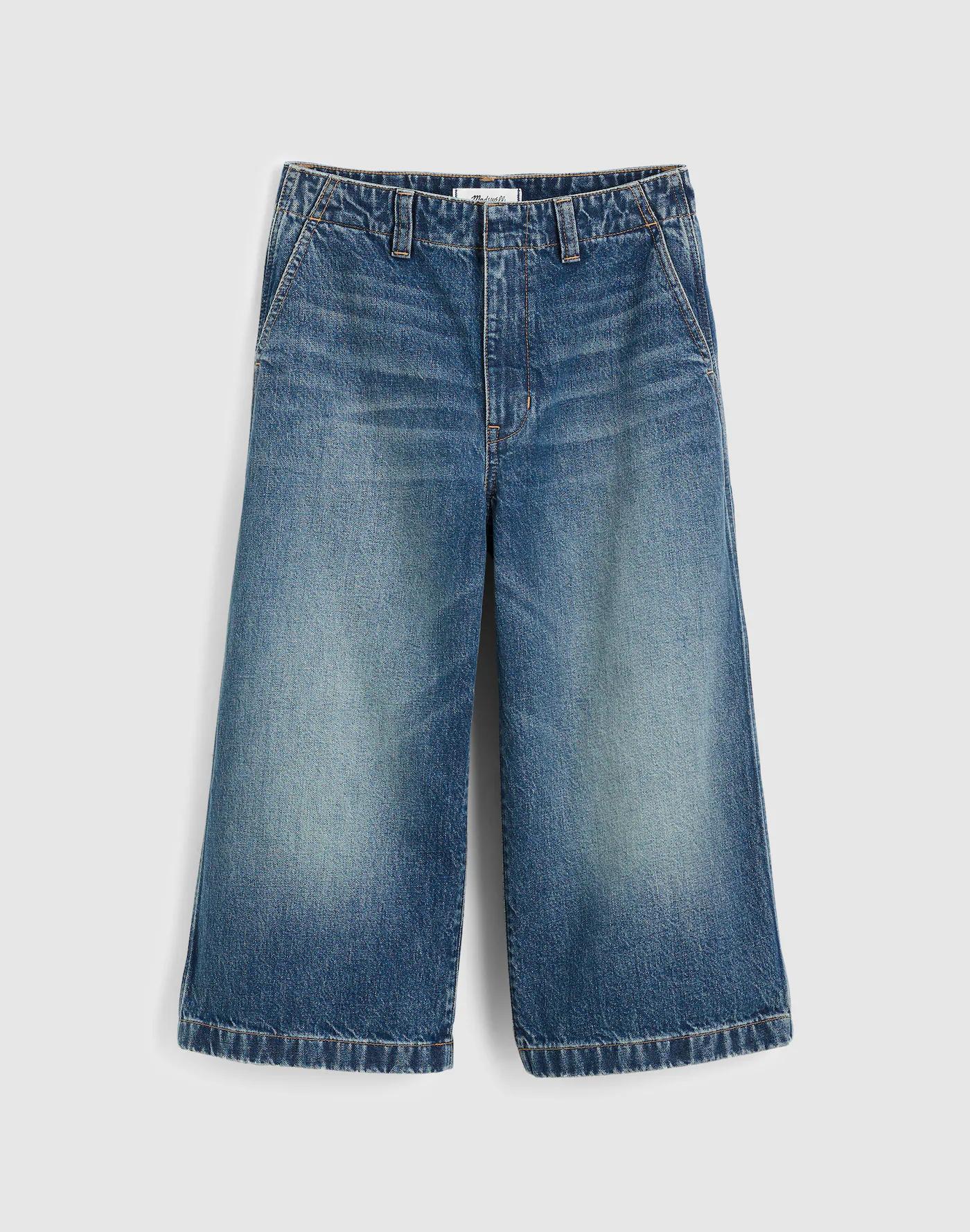 Denim Culottes in Greendale Wash Product Image