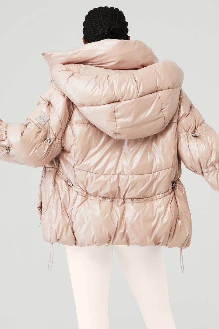 Stunner Puffer Jacket - Dusty Pink Product Image