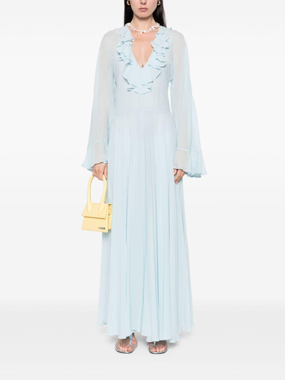 ruffle-detailed maxi dress Product Image